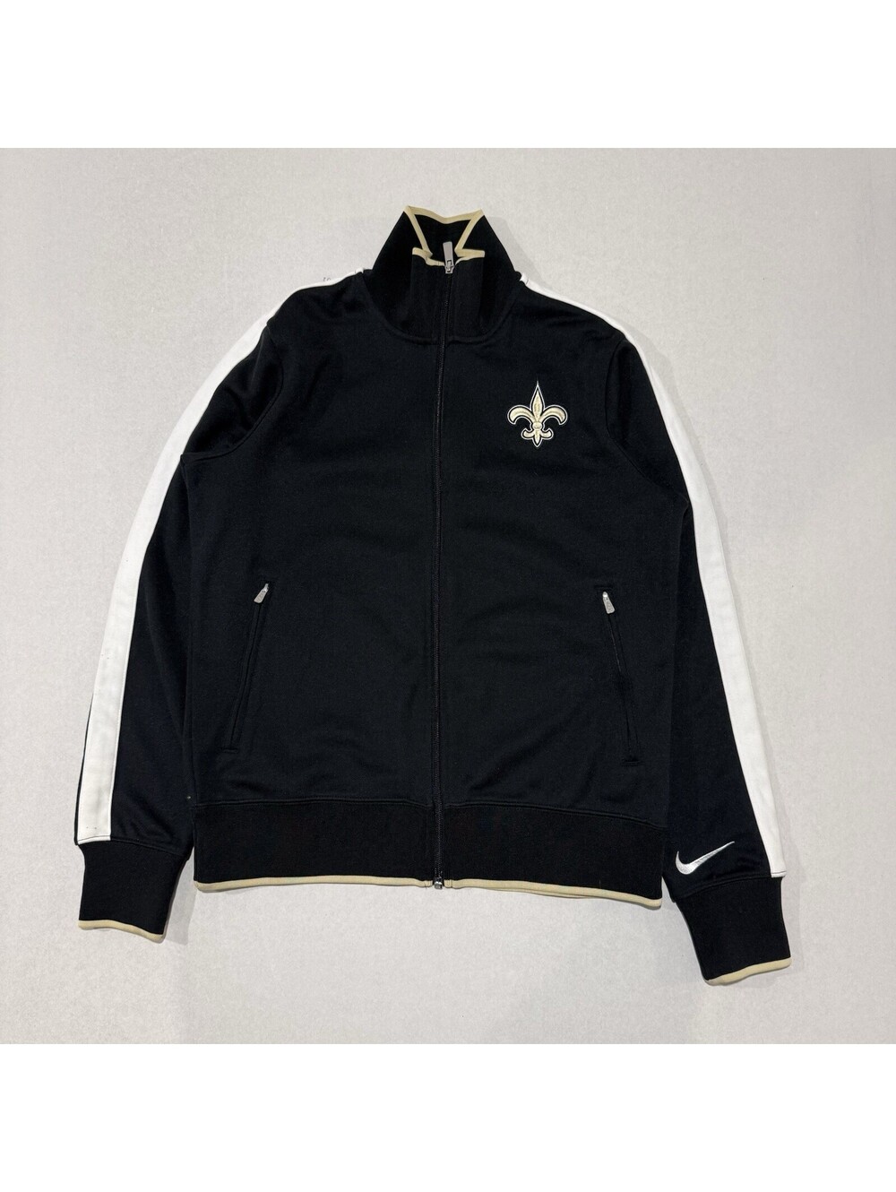 NFL New Orleans Saints Full Zip Pullover Jacket Size M Fanatics Men’s